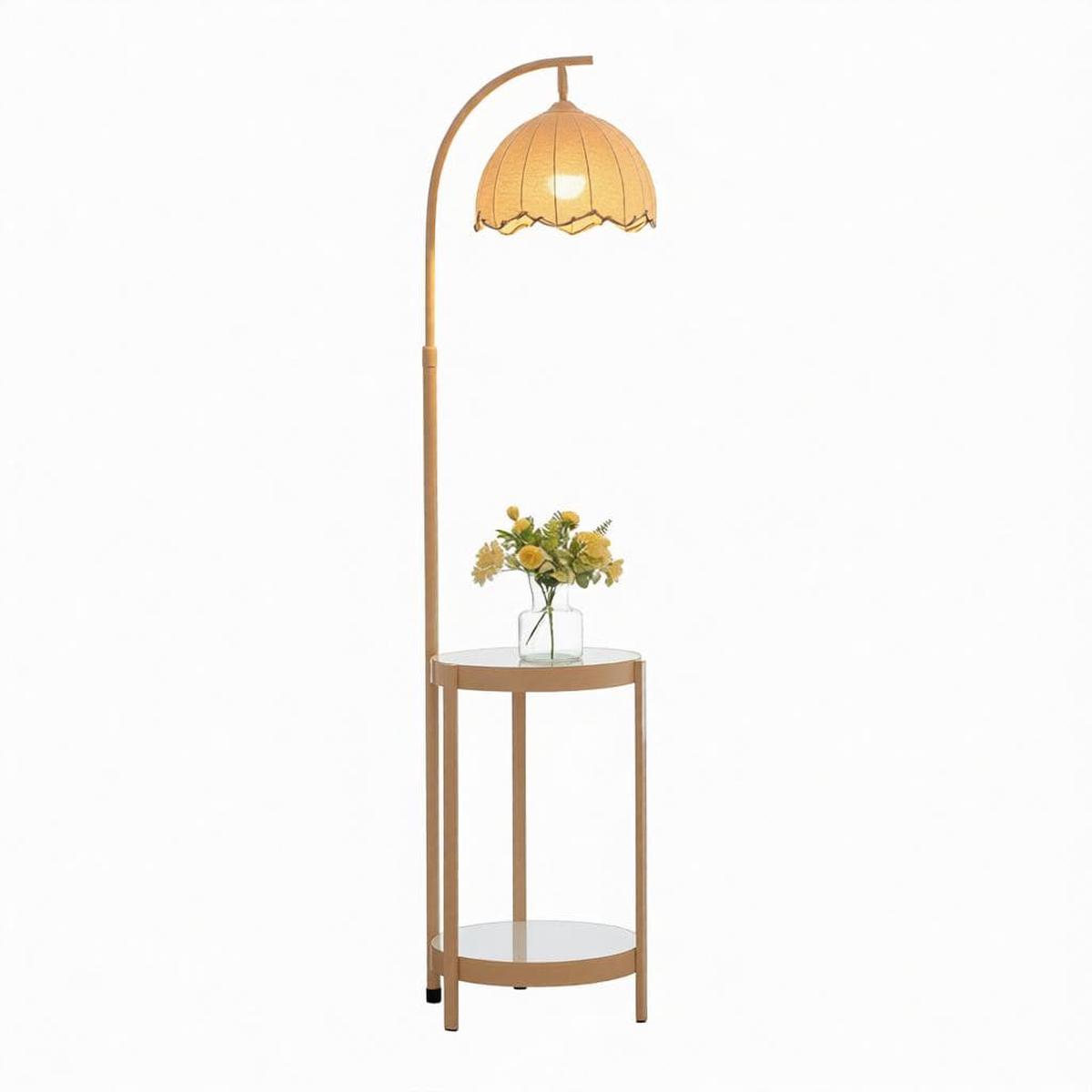 Zynelle A | Integrated Shelf Floor Lamp