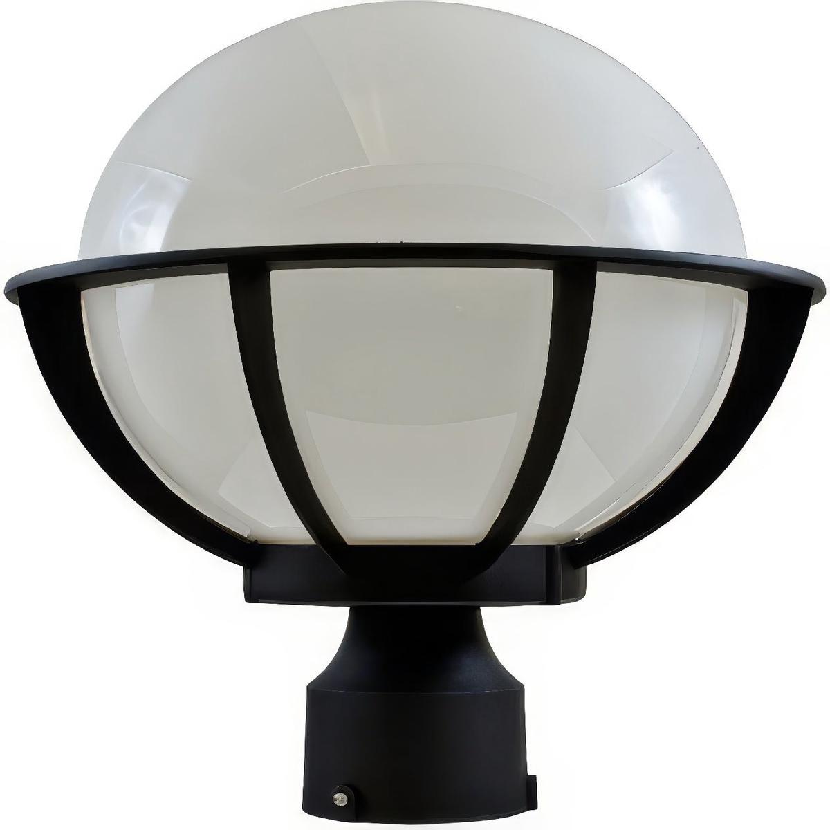 Dabmar Lighting GM260-L9-27K Cast Alum Post Top Fixture 120V GU24 LED 9W 27K