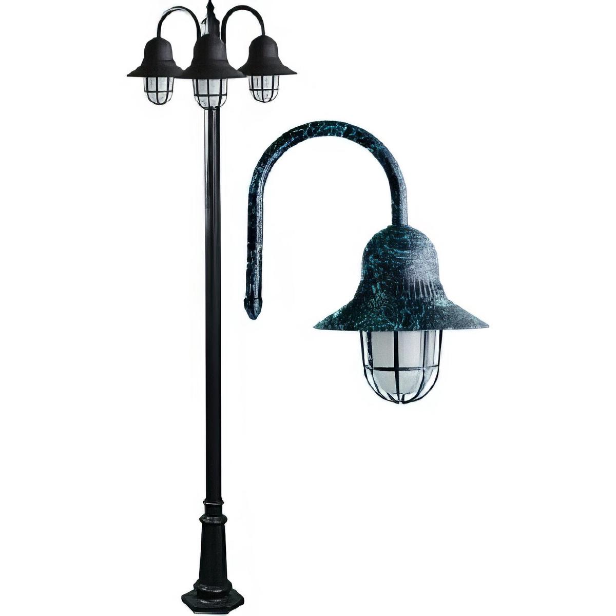 Dabmar Lighting GM9913 Marquee Post Three Light Fixture Incandescent 120 Volts